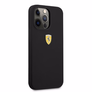 Ferrari FESSIHMP13XBK iPhone 13 Pro Max 6.7 kietasis dėklas silikoninis MagSafe, juodas