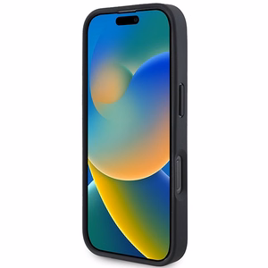 BMW Parašas Odinis Deimantas Metalinis Logotipas Magnetinis dėklas telefonui iPhone 16 Pro Max - juodas