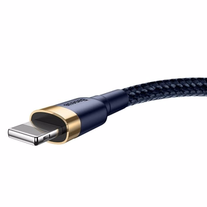 Baseus Cafule Lightning kabelis 1.5A 2m (auksinis + tamsiai mėlynas)