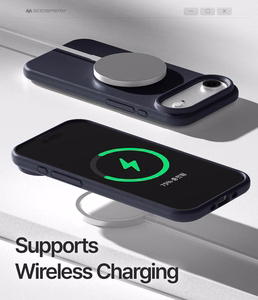 Dėklas Mercury Pure Magsafe Silicon Case Apple iPhone Air tamsiai mėlynas