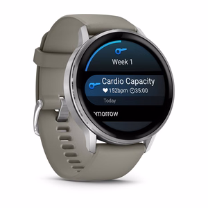 Išmanusis laikrodis Garmin Venu 4 45mm sidabrinis/pilkas