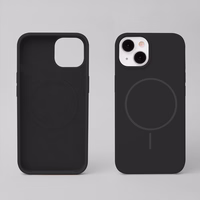 Silikoninis Thin Mag dėklas for iPhone 16 Pro 6,3" juodas