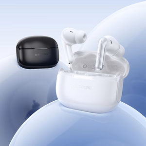 Borofone TWS Bluetooth ausinės FQ9 Plus Peaceful ANC+ENC juodos