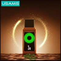 Laidas USAMS U92 18W USB-C į USB-A 1.2m oranžinis