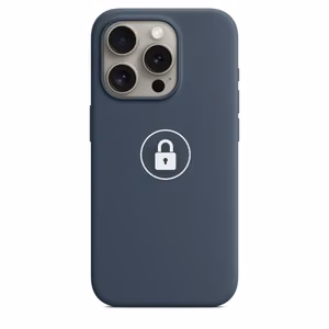 Phone Case "Silicone Case v2" for iPhone 15 Pro Max / Storm Blue / in package