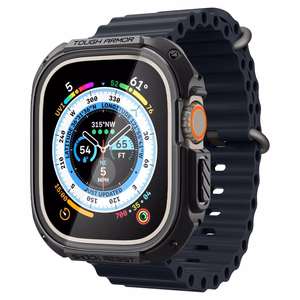 Spigen Tough Armor dėklas, skirtas Apple Watch Ultra 49 mm, juodas