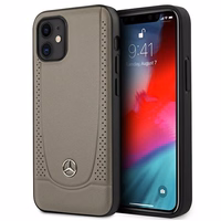 Mercedes Urban Line dėklas telefonui iPhone 12 mini - rudas