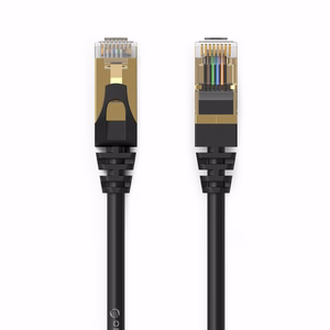 Orico PUG-C7 CAT7 10Gbps RJ45 Ethernet tinklo laidas interneto LAN apvalus 30m - juodas