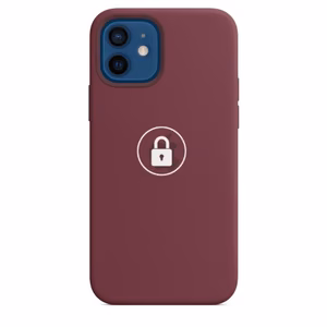 Phone Case "Silicone Case v2" for iPhone 12 (12 Pro) / Plum / in package