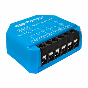 SHELLY 2L Gen3 Dvigubas WiFi relė be neutralaus laido