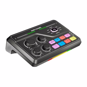 Fifine SC8 RGB žaidimų mikšeris (juodas)