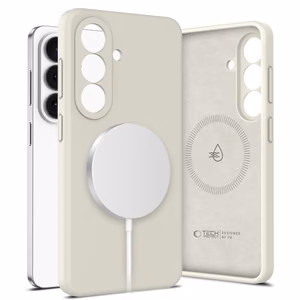 Чехол Tech-Protect Silicone MagSafe для Samsung Galaxy S26+ бежевый