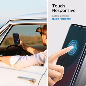 Apsauginis stiklas SPIGEN GLAS.TR „EZ FIT“ 2 rinkinys - SAMSUNG M54 5G permatomas