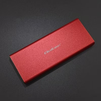 Qoltec 51831 Korpusas | M.2 SSD diskas | SATA | NGFF| USB 3.0 | Super greitis 5Gb/s | 2TB | Raudona