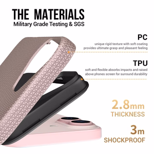 Dėklas Perfectionists Triangle Mag Case Apple iPhone 13/14 rožinio aukso