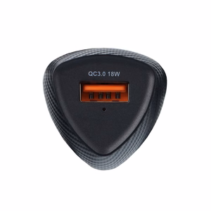 FORCELL F-ENERGY Carbon CC50-1A automobilinis įkroviklis USB A QC3.0 3A 18W juodas