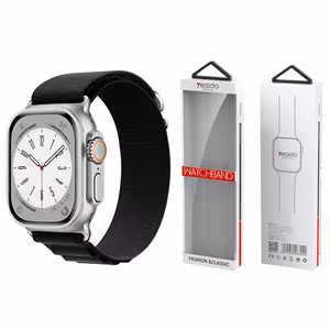 YESIDO WB24 APPLE WATCH SPORT STRAP LOOP 38/40/41 BLACK