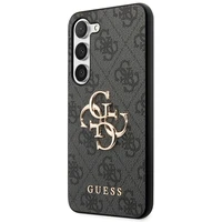 Guess 4G Big Metal Logo dėklas telefonui Samsung Galaxy S24 - juodas