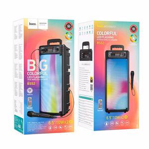 Bluetooth garsiakalbių sistema 2 x 10W 3h Hoco BS52 juodas