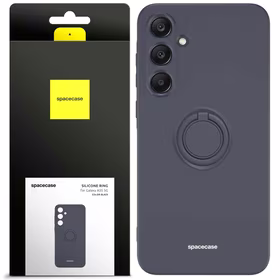 Spacecase Dėklas Silicone Ring Galaxy A35 5G juodas