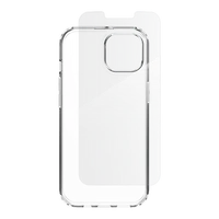 ZAGG IF Defense rinkinys dėklas iPhone 16e (2025) / 15 / 14 / 13 - Permatomas