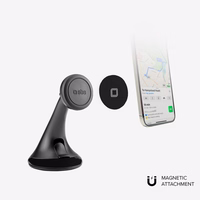 SBS TESUPPWINDWIDEK su MagSafe suderinamas išmaniojo telefono laikiklis prietaisų skydeliui / priekinio stiklo tvirtinimui - juodas