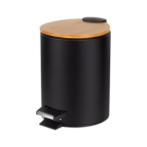 Bathroom waste bin, 3 L, black