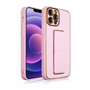 Naujas Kickstand dėklas telefonui Samsung Galaxy A12 5G su stovu rožinis