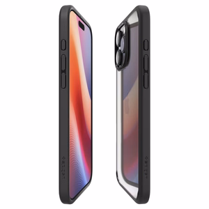 Spigen Ultra Hybrid iPhone 16 Pro dėklas - matinė juoda