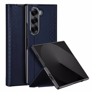 DUX DUCIS dėklas BRIL Samsung Z Fold6 5G su rašiklio laikikliu - mėlynas