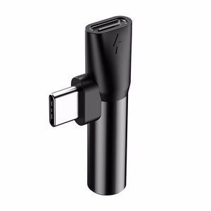 Audio adapter Baseus L41 Type-C 2in1 black