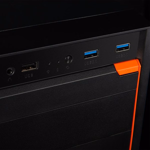 LOGIC CASE J23 USB 3.0 X 2 juodas kompiuterio korpusas