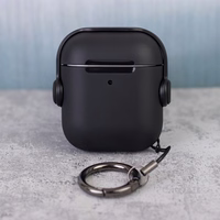 "Airpods" / "Airpods 2" ausinių dėklas juodas