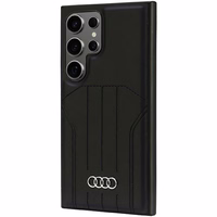 Audi Sintetinės odos Magnetinis dėklas telefonui S24 Ultra S928 juodas/juodas kietas dėklas AU-TPUPCMS24U-Q5/D1-BK