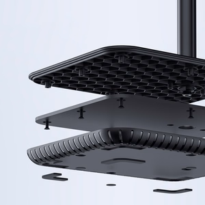 Acefast teleskopinis telefono ir planšetės laikiklis (135–230 mm pločio) stalui, 360° juodas (E4 juodas)