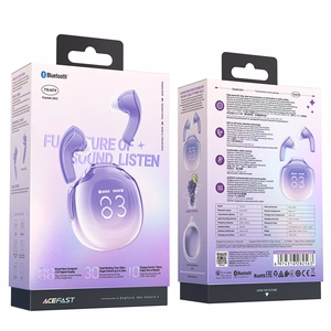 Acefast T9 Bluetooth 5.3 įstatomos belaidės ausinės - violetinės