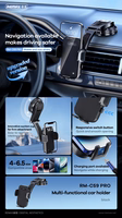 Automobilinis telefono laikiklis Remax RM-C59 PRO (dashboard) juodas