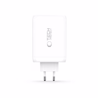 "Tech-Protect NC240W-GaN" 4 prievadų 240 W sieninis įkroviklis - baltas