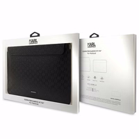 Karl Lagerfeld Saffiano Plaque dėklas 14" nešiojamam kompiuteriui - juodas