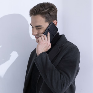 Nillkin Sintetinio pluošto S dėklas Samsung Galaxy S23+, kameros dangtelis, juodas