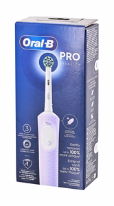 Oral-B Vitality Pro – įkraunamas elektrinis dantų šepetėlis, 1 galvutė, 3 valymo režimai, alyvinis