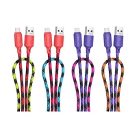 Kabelis USB A į Micro USB Hoco 2,4A 1 m X116 gradientinė violetinė