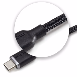 mophie Chargestream USB-C to USB-C kabelis 1m, juodas