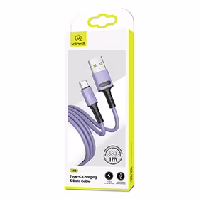 USAMS laidas U52 USB-C 2A Fast Charge 1m violetinis SJ436USB04 (US-SJ436)