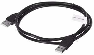 Lanberg CA-USBA-20CU-0010-BK USB laidas 1m 2.0 USB A juodas