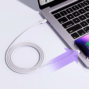 Joyroom Multi-Color Series A14 USB-C / Lightning 30W кабель 1.2 m - белый