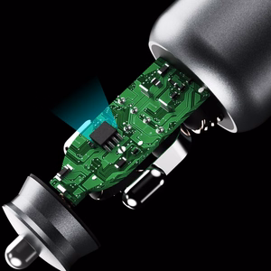 Dudao R4T 25W USB-A / USB-C automobilinis įkroviklis - pilkas