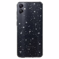 Dėklas telefonui Crystal Glitter Samsung Galaxy A05 sidabrinis