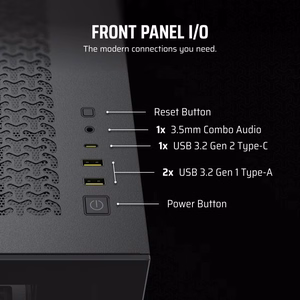 Corsair 3500X RS-R ARGB Midi Tower juodas