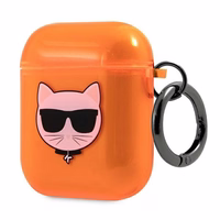 Karl Lagerfeld Choupette AirPods dėklas 1/2 - oranžus